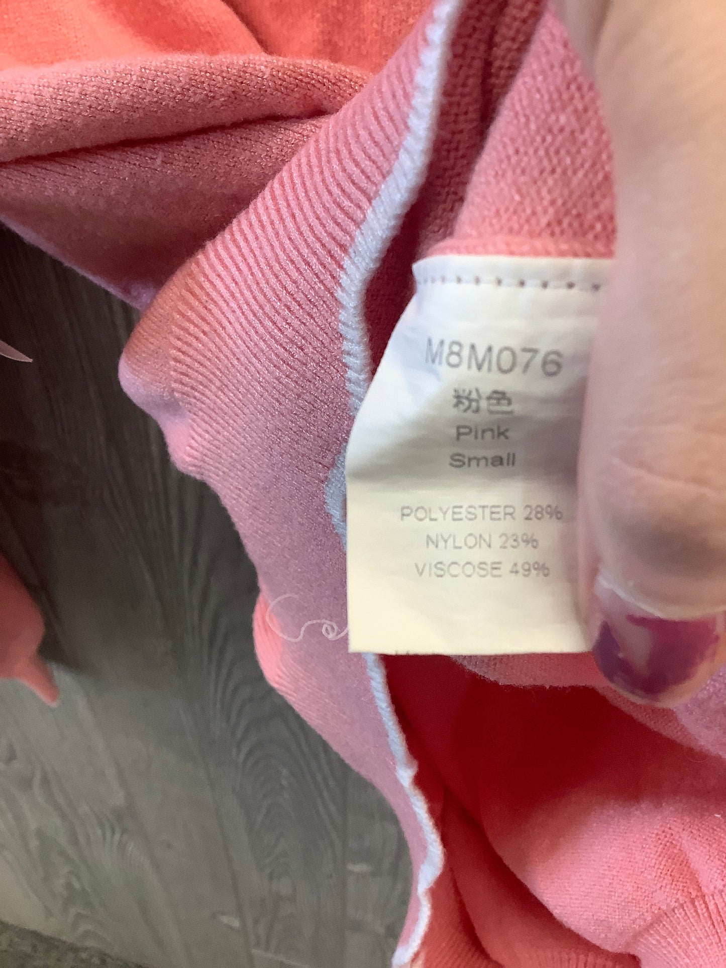 Pink Sweatshirt Crewneck Clothes Mentor, Size S