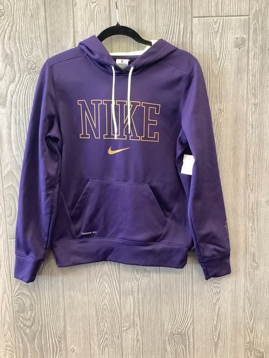 Purple Athletic Sweatshirt Hoodie Nike Apparel, Size M