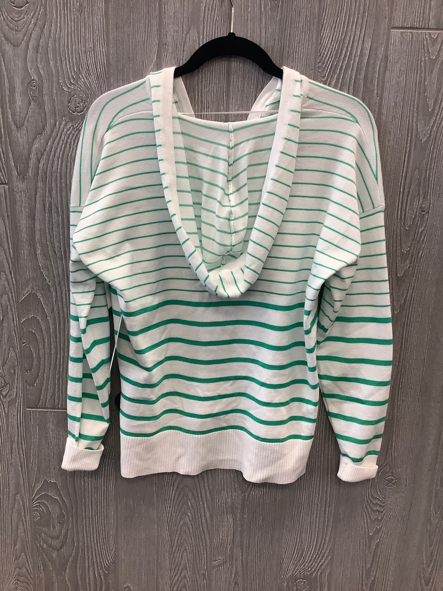 Striped Pattern Top Long Sleeve Clothes Mentor, Size L