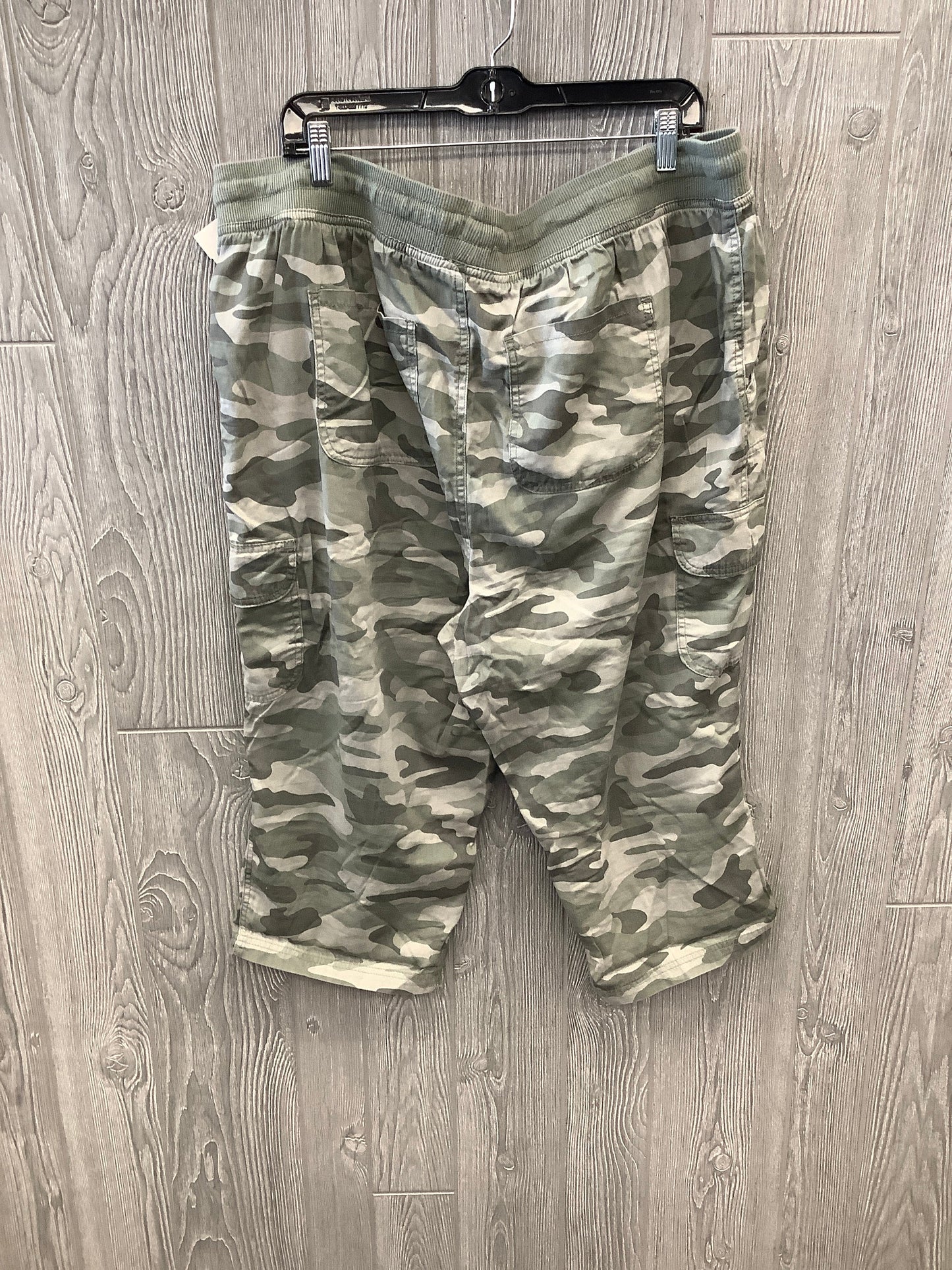 Camouflage Print Capris Woman Within, Size 20w