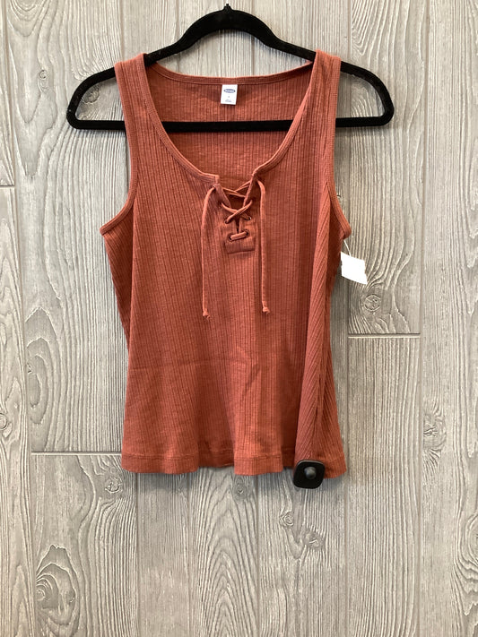 Brown Top Sleeveless Old Navy, Size M