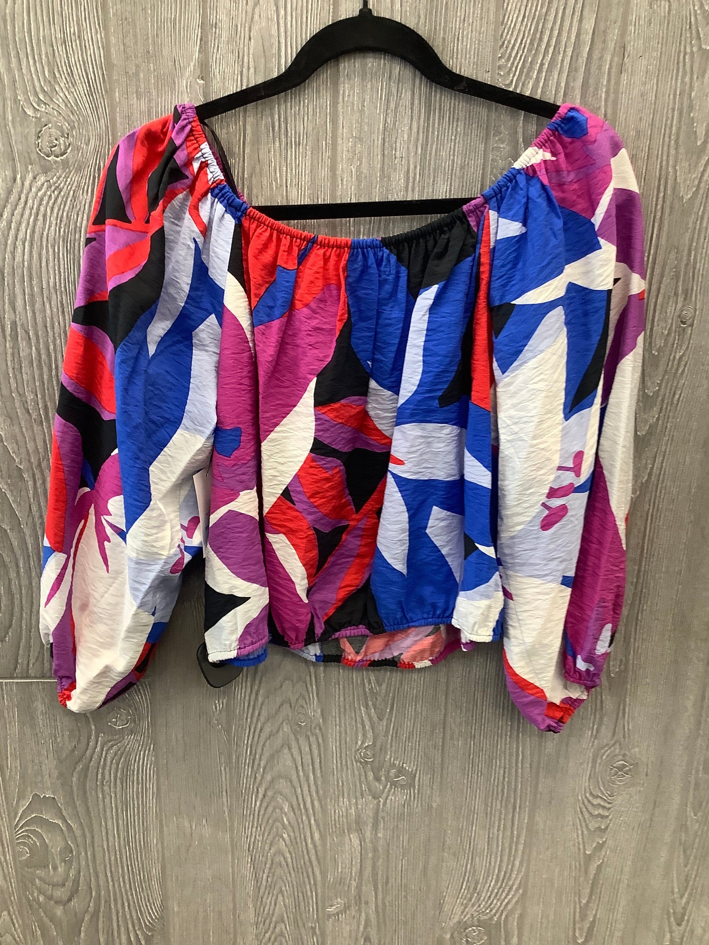 Multi-colored Blouse Long Sleeve Nine West, Size L