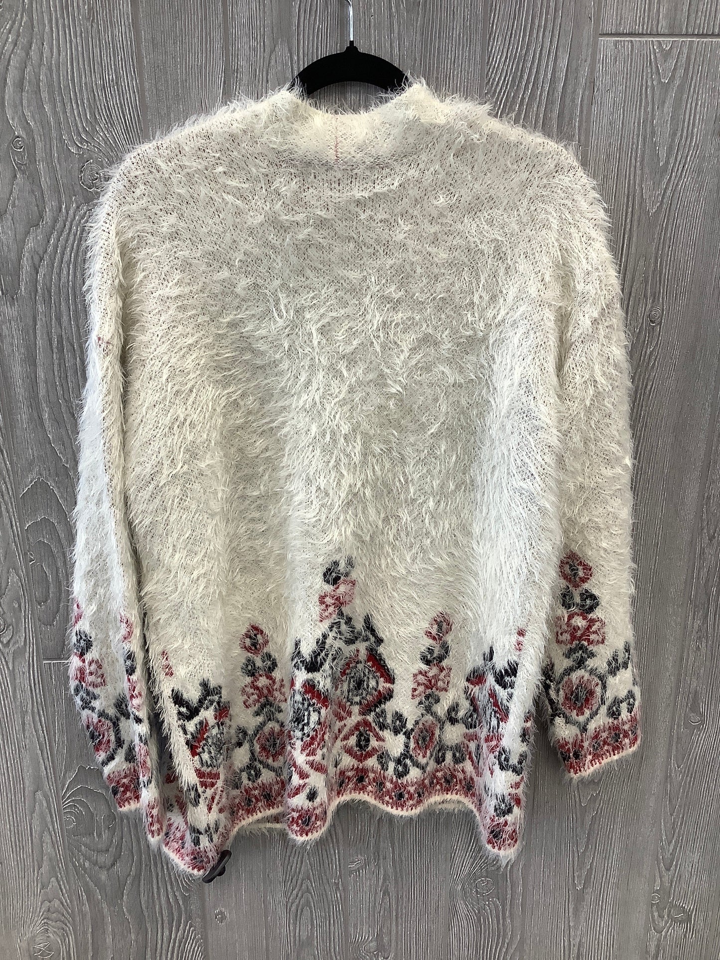 Red & White Sweater Cardigan Knox Rose, Size M