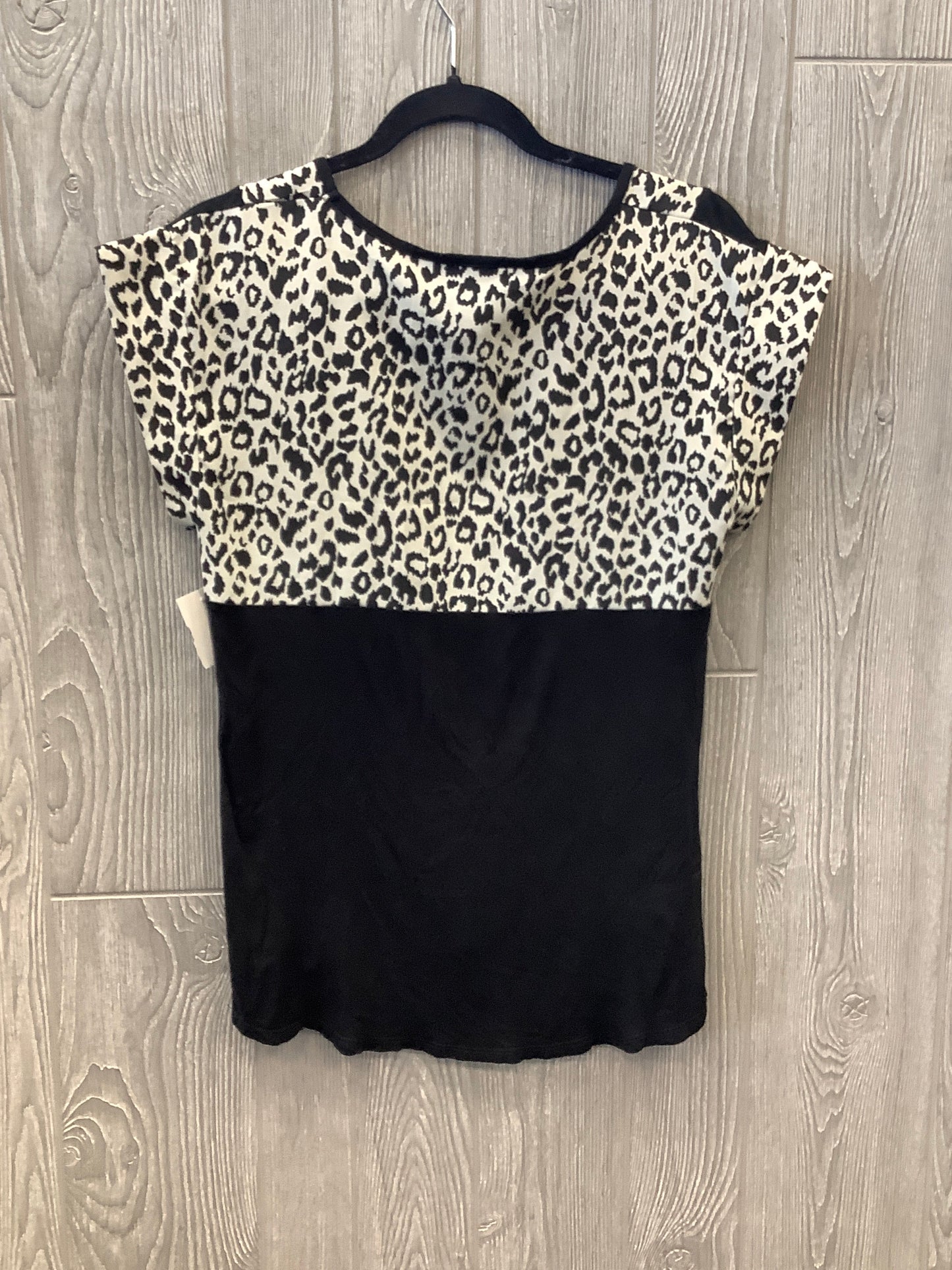 Animal Print Top Short Sleeve Allison Taylor, Size S