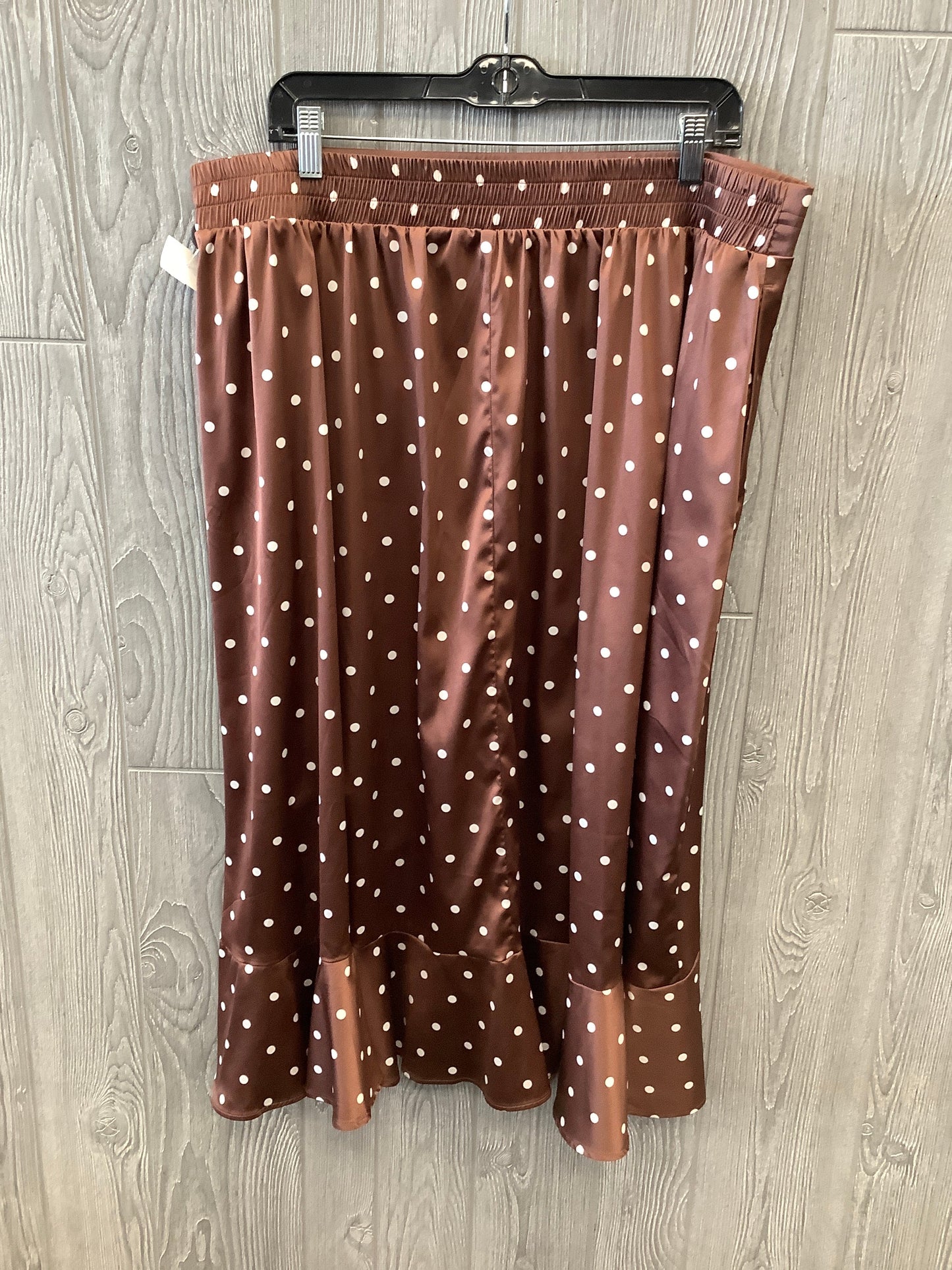 Brown Skirt Midi Torrid, Size 20