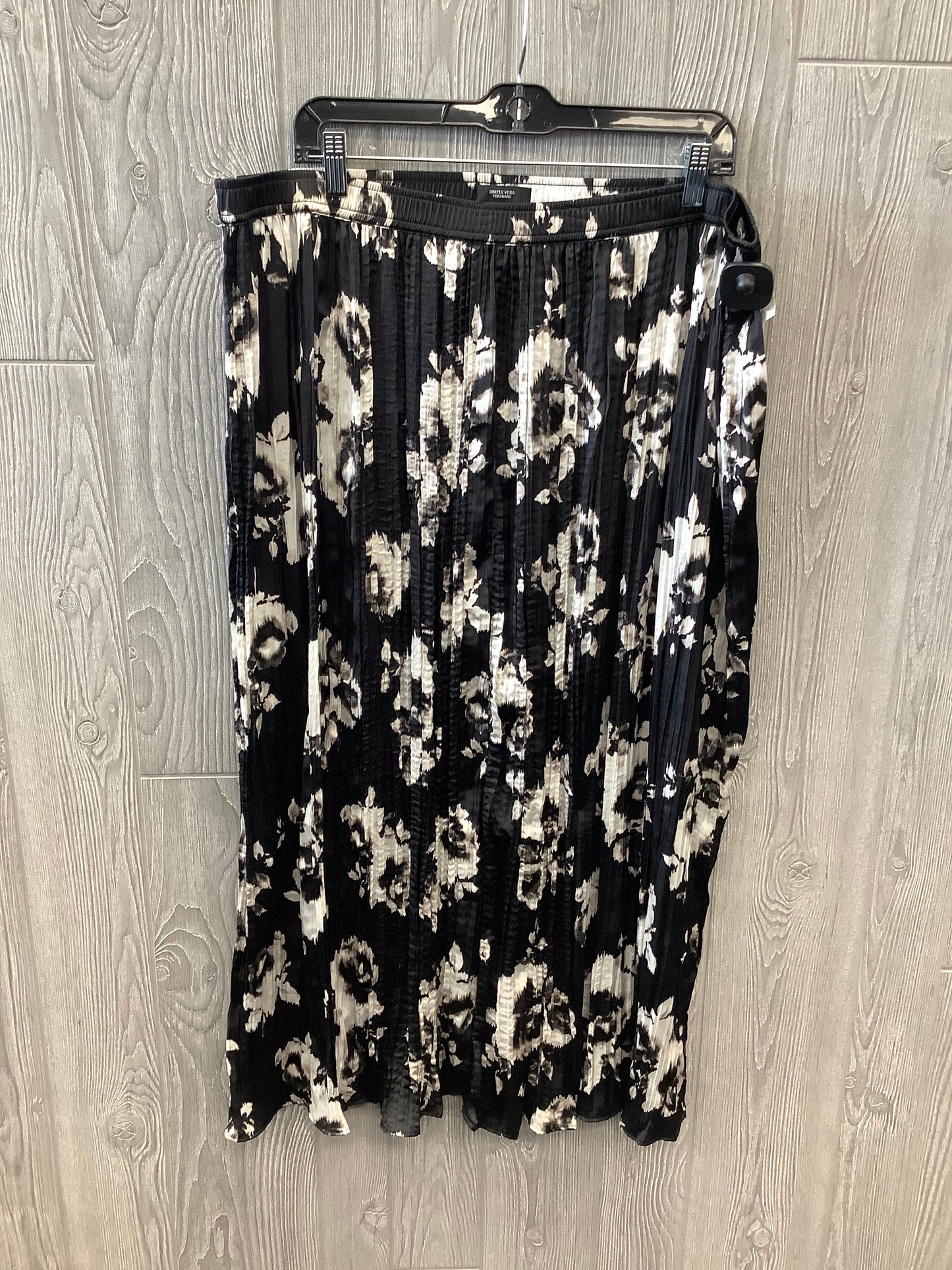 Black Skirt Maxi Simply Vera, Size 18