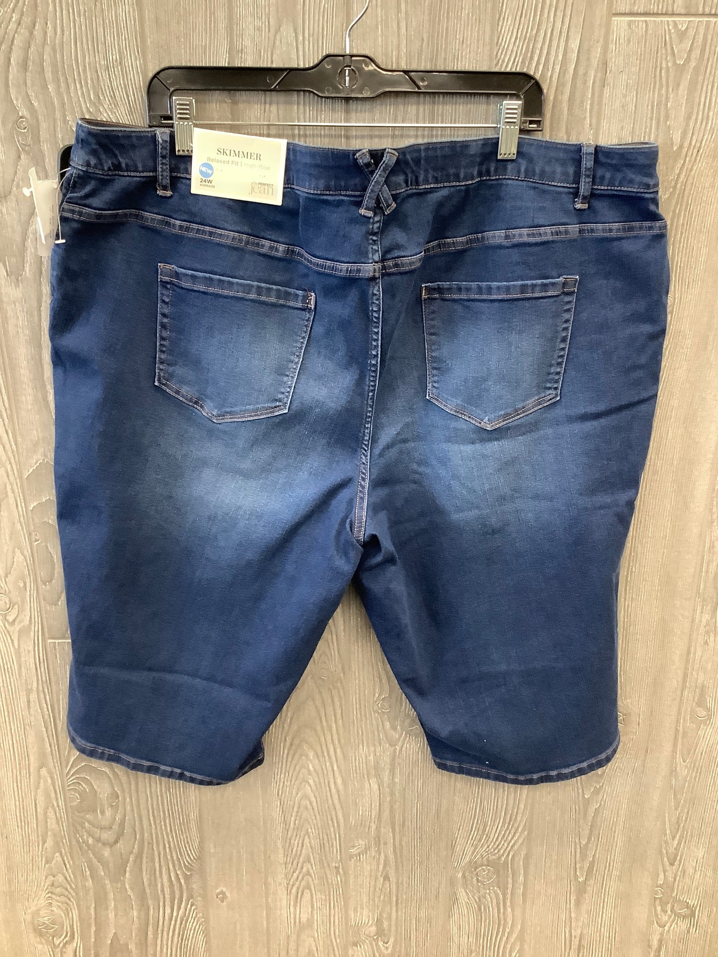 Blue Denim Shorts Cj Banks, Size 24w