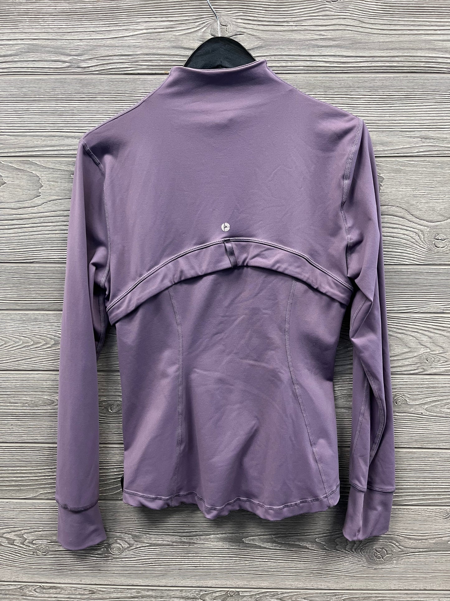 Athletic Top Long Sleeve Collar By 90 Degrees By Reflex In Purple, Size: M