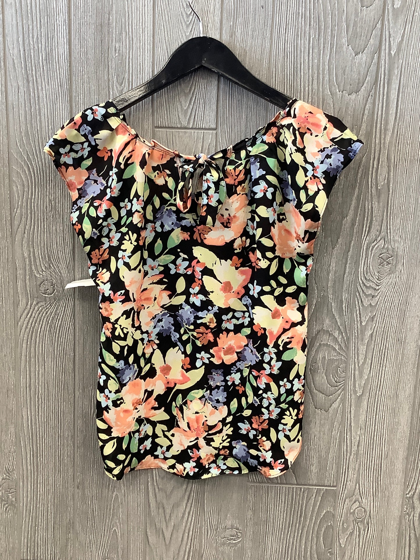 Floral Print Blouse Short Sleeve Lc Lauren Conrad, Size Xs