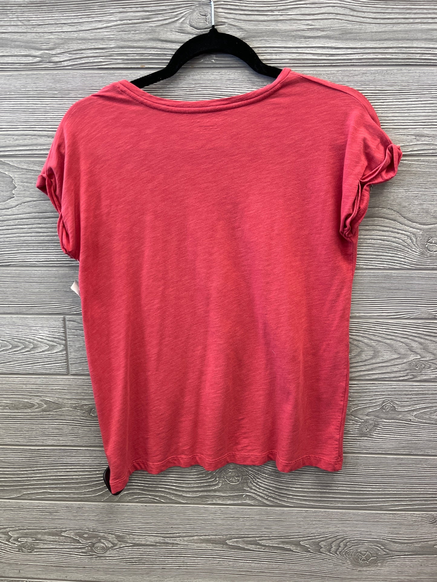 Top Short Sleeve By Max Studio In Red, Size: Petite   S