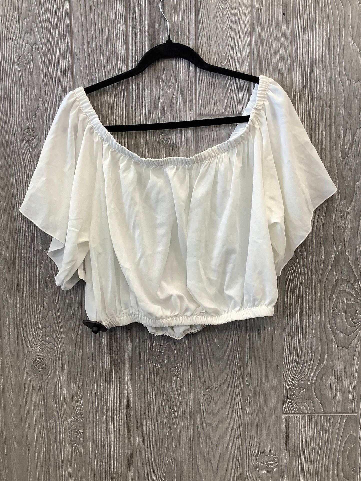 White Top Short Sleeve Shein, Size 3x