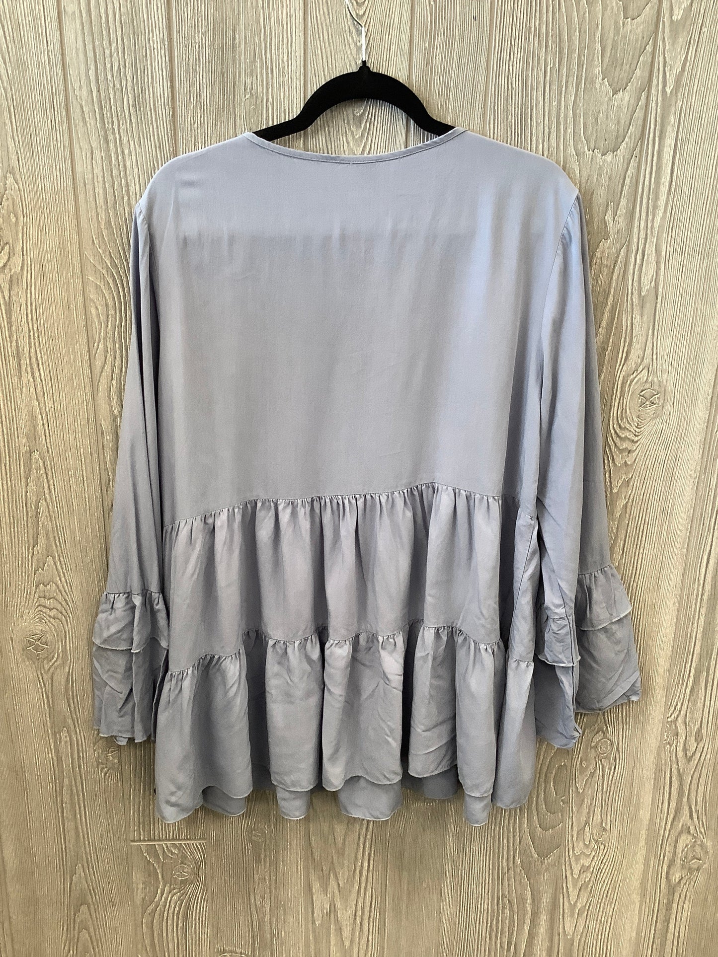 Blue Top Long Sleeve Shein, Size 2x