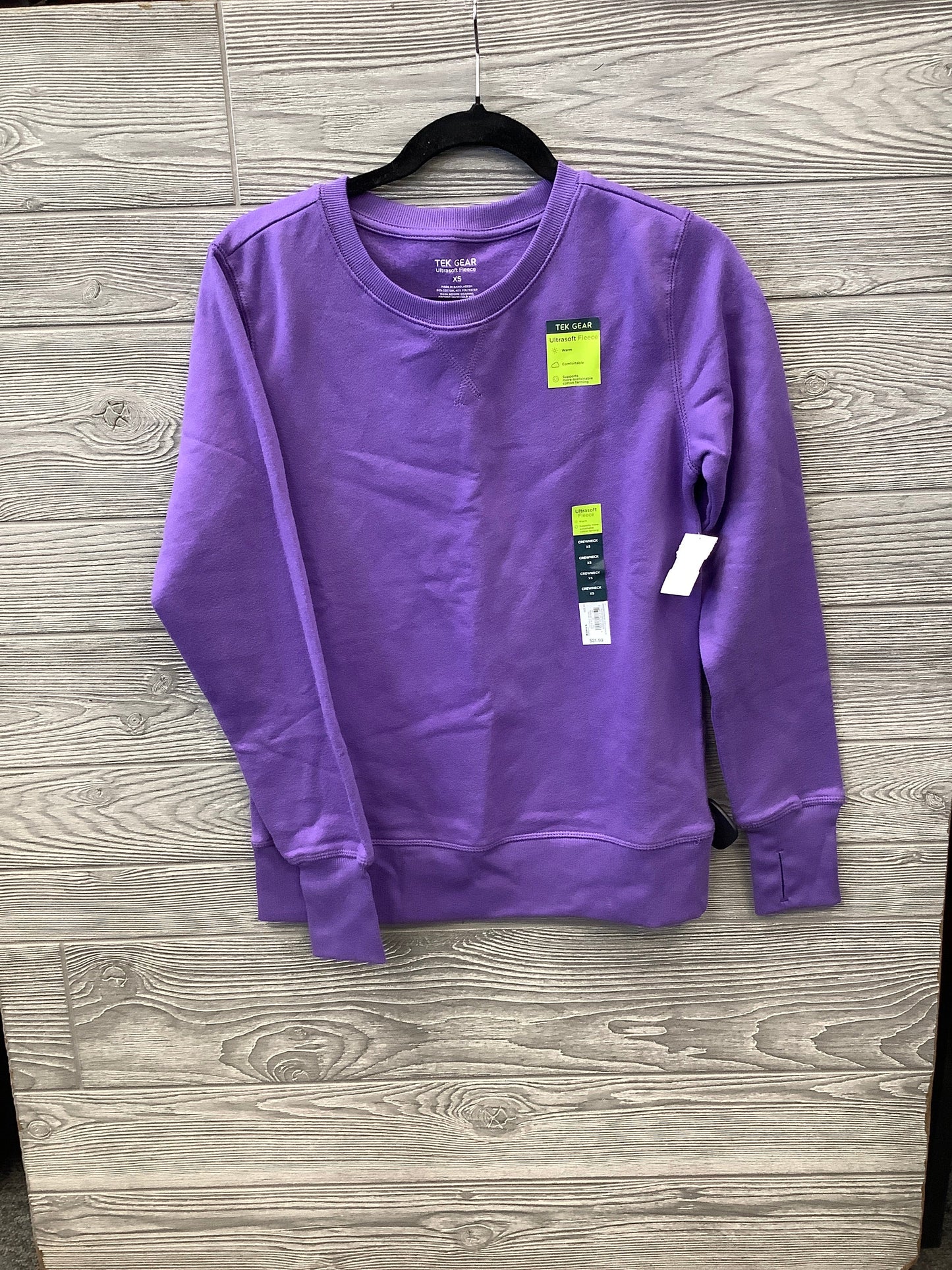 Athletic Sweatshirt Crewneck By Tek Gear In Purple, Size: Xs