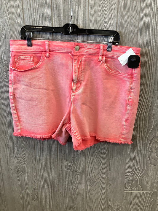 Shorts By Cato In Pink, Size: 16