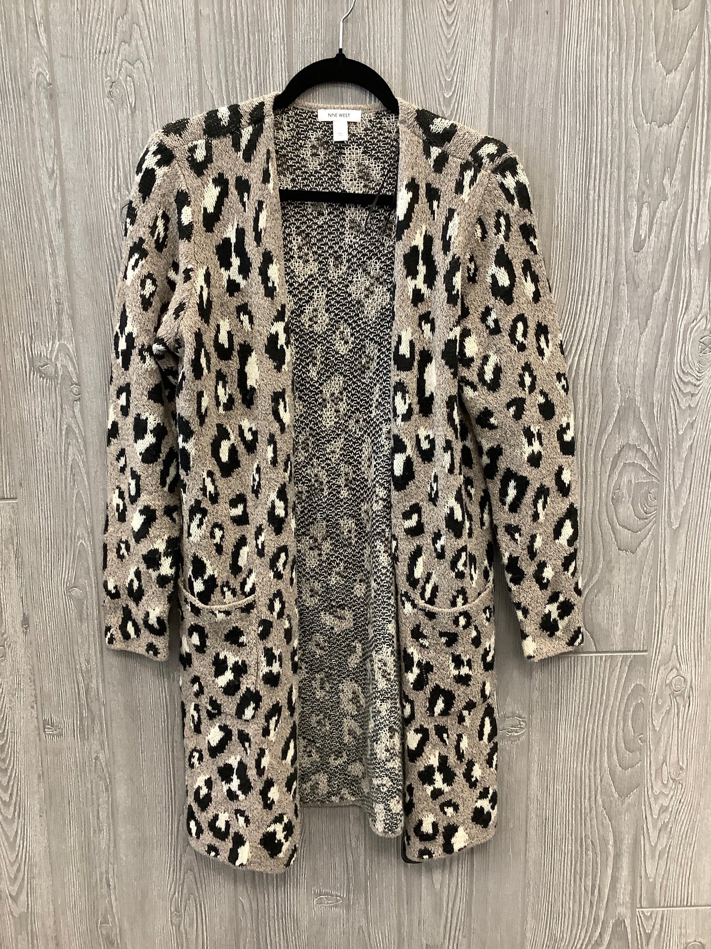 Cardigan By Nine West In Animal Print, Size: S