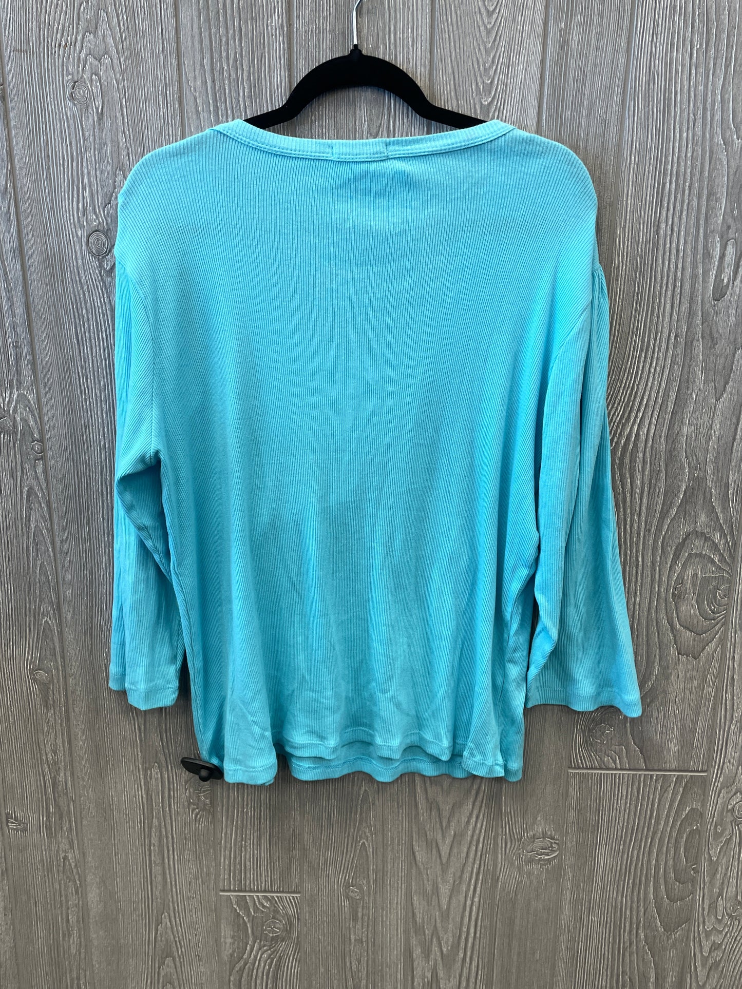 Top Long Sleeve By One Step Up In Blue, Size: 2x