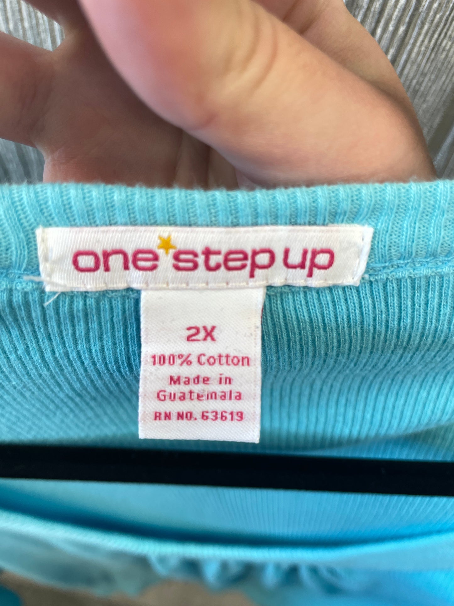 Top Long Sleeve By One Step Up In Blue, Size: 2x