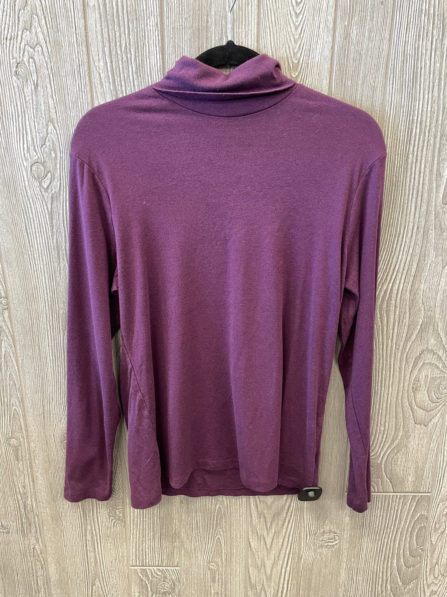 Top Long Sleeve By Time And Tru In Purple, Size: L