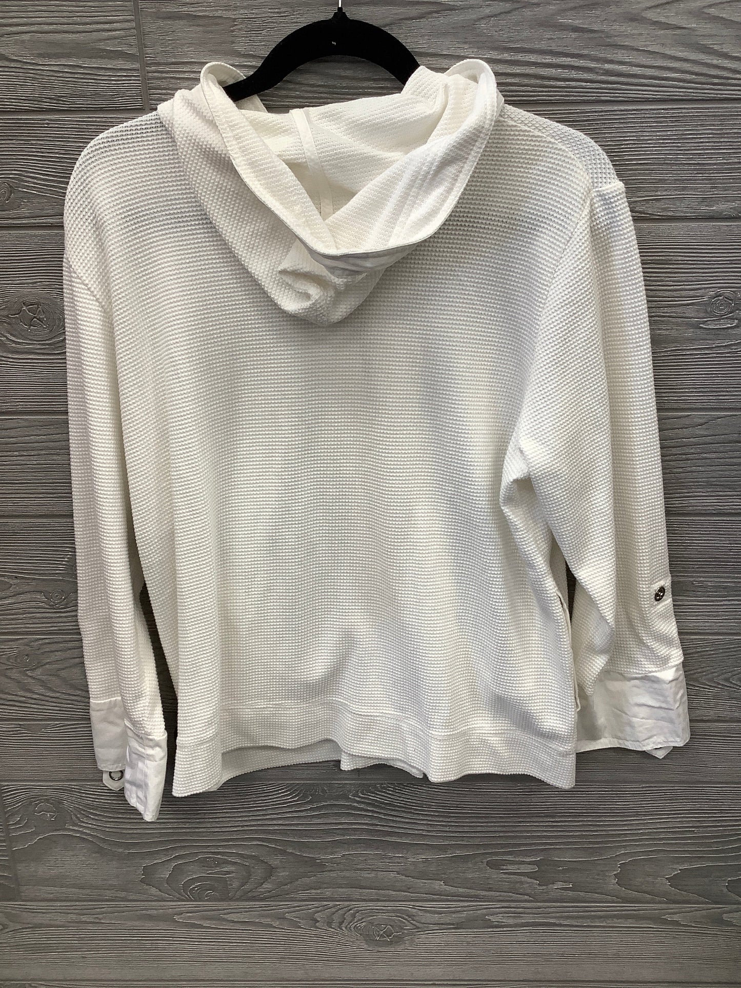 Sweatshirt Hoodie By Studio Works In White, Size: M