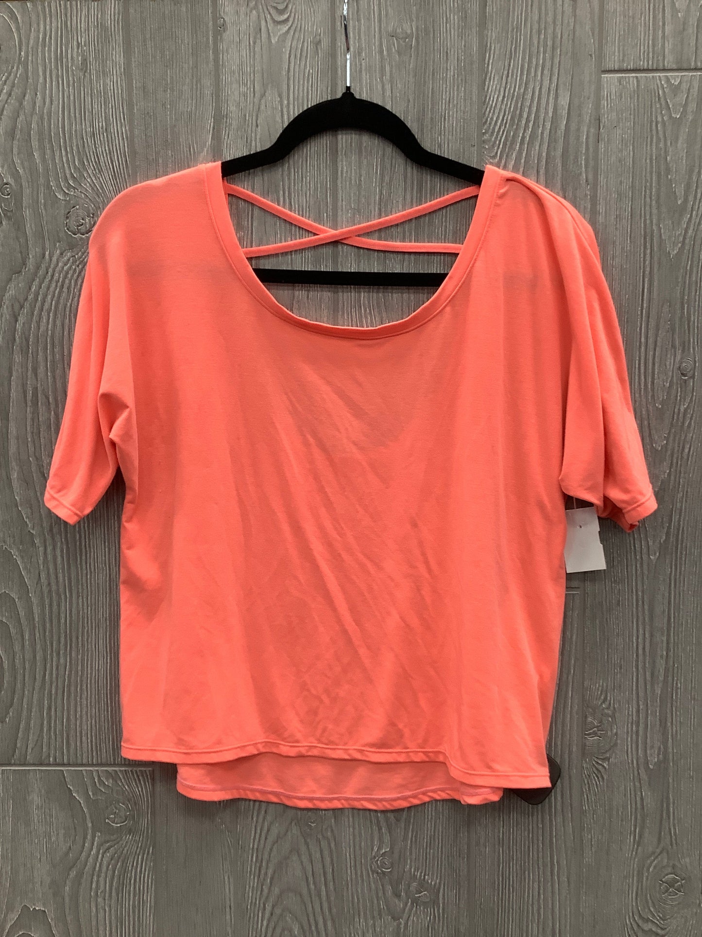 Athletic Top Short Sleeve By Gap In Coral, Size: S