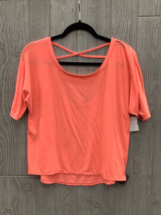 Athletic Top Short Sleeve By Gap In Coral, Size: S