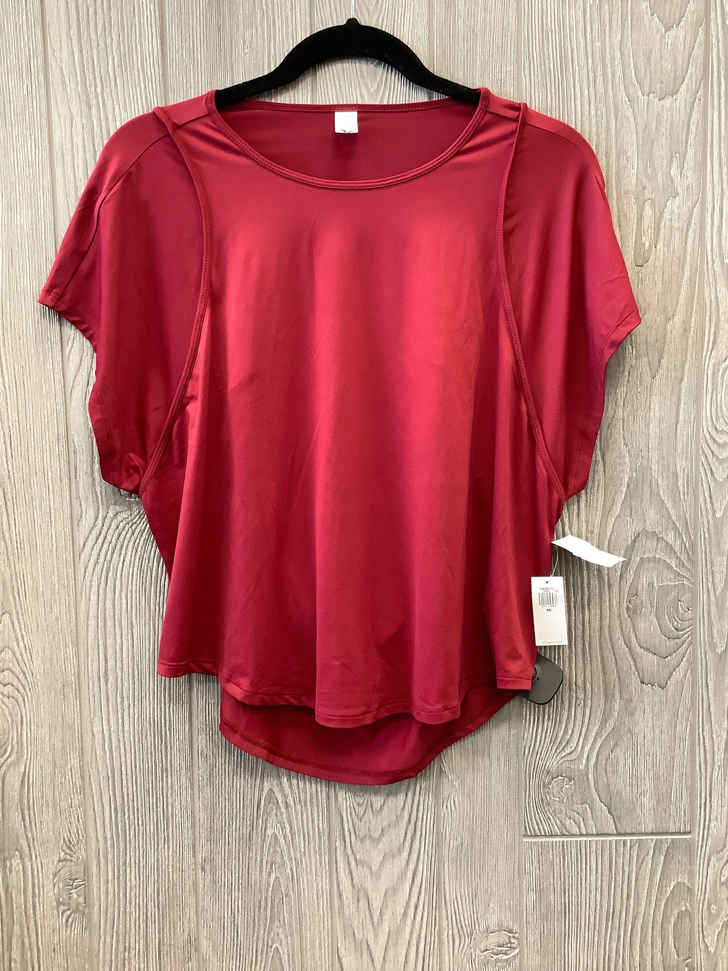 Athletic Top Short Sleeve By Old Navy In Red, Size: Xxl