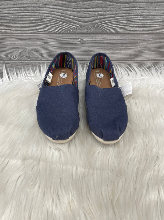 Shoes Flats By Toms In Blue, Size: 8