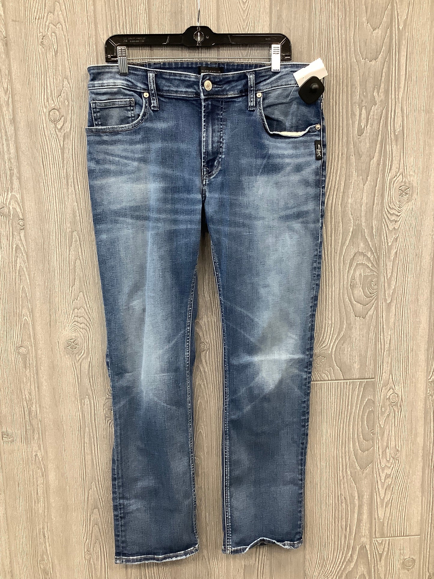 Jeans Straight By Silver In Blue Denim, Size: 18