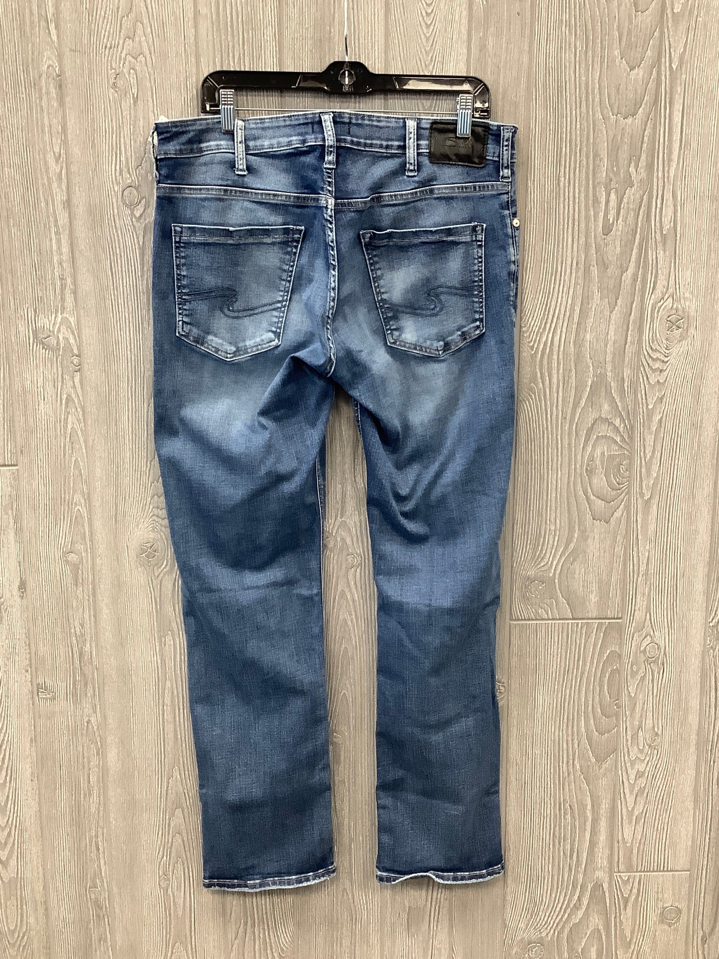 Jeans Straight By Silver In Blue Denim, Size: 18