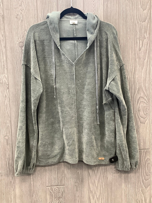 Sweatshirt Hoodie By Bke In Green, Size: Xl