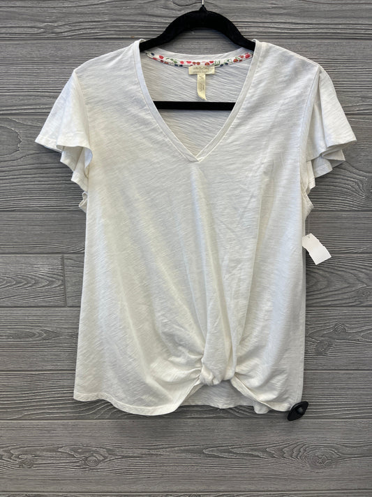 Top Short Sleeve By Matilda Jane In White, Size: M