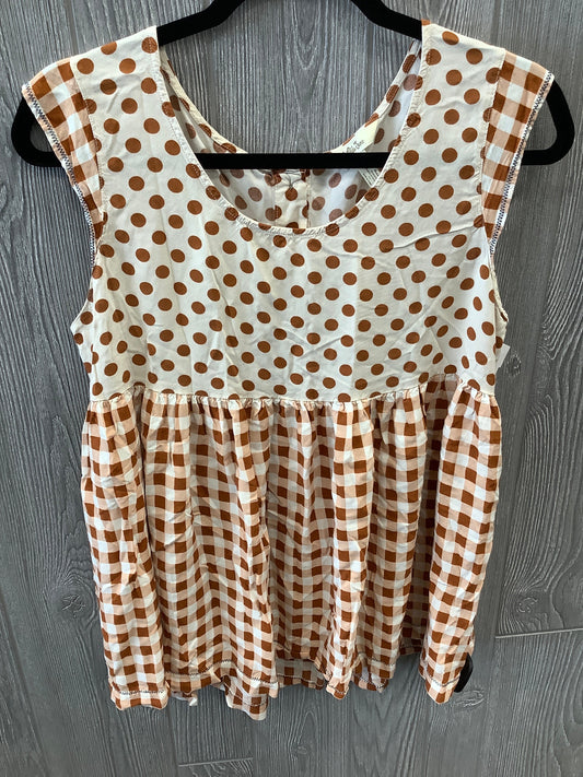 Top Sleeveless By Matilda Jane In Brown, Size: M