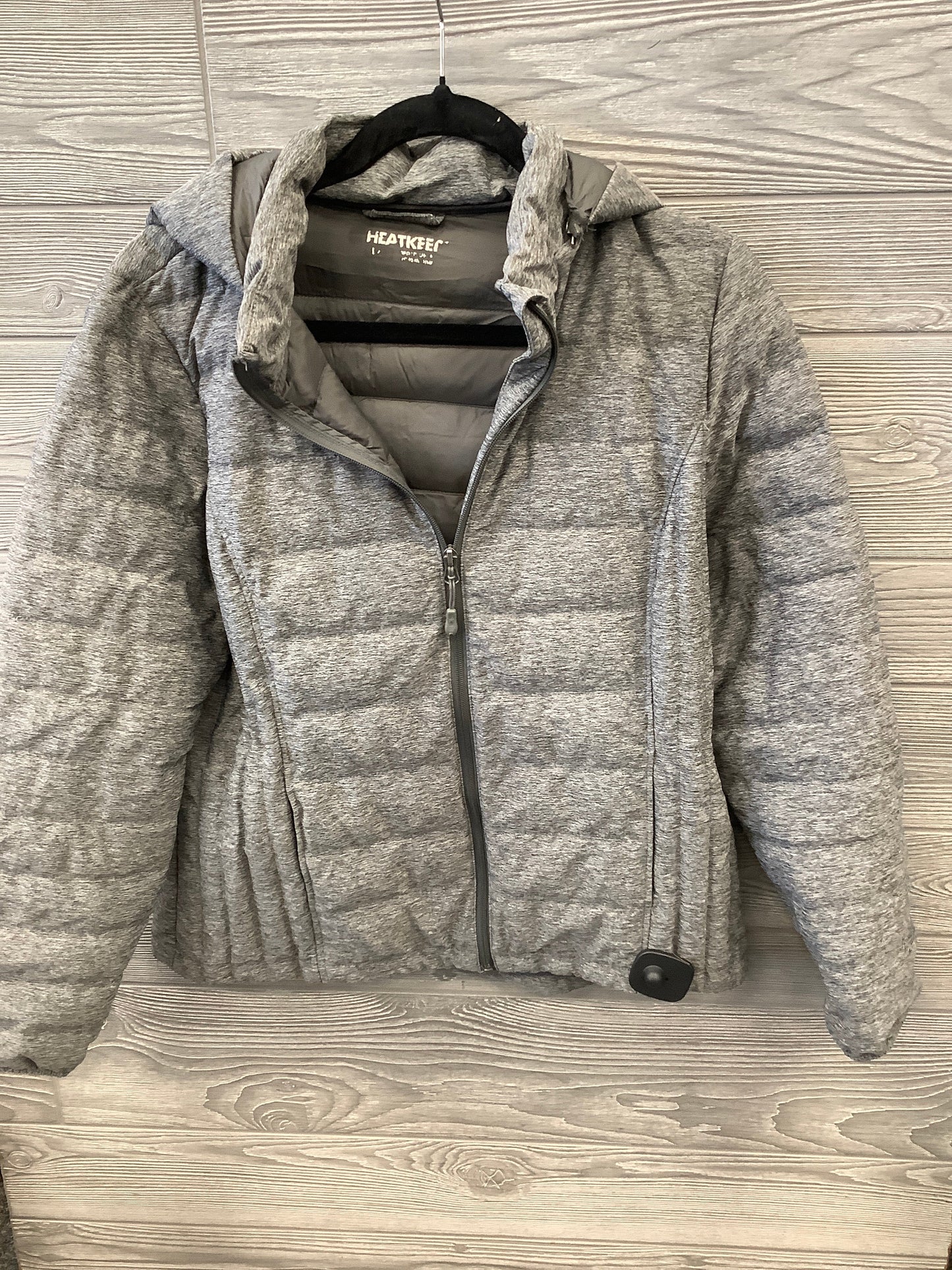 Coat Puffer & Quilted By Clothes Mentor In Grey, Size: L