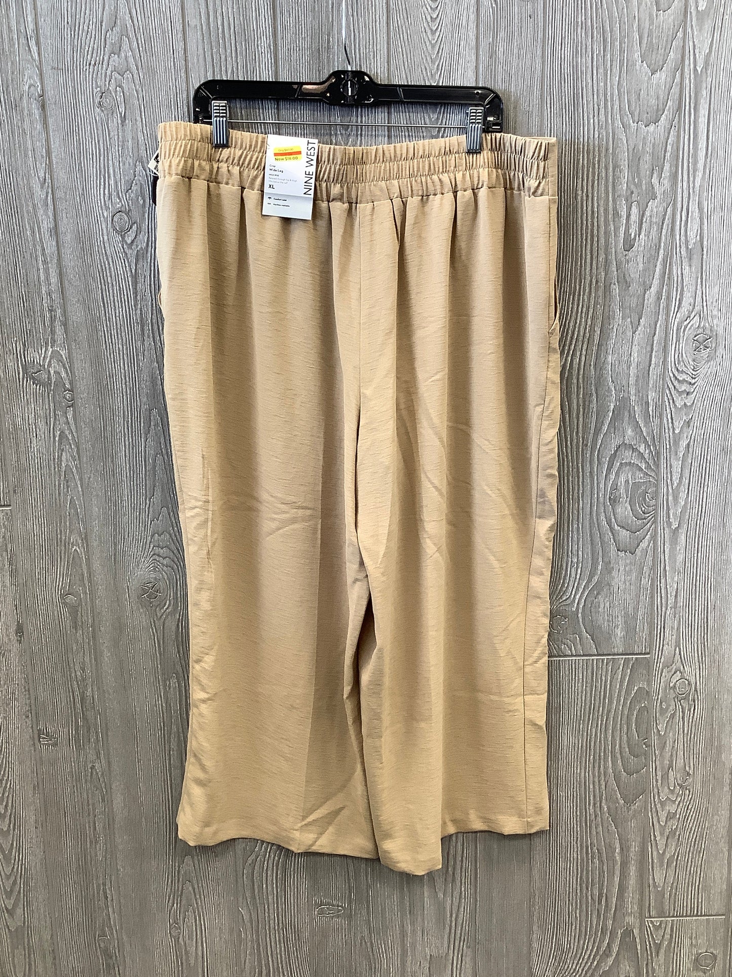 Pants Cropped By Nine West In Tan, Size: 16