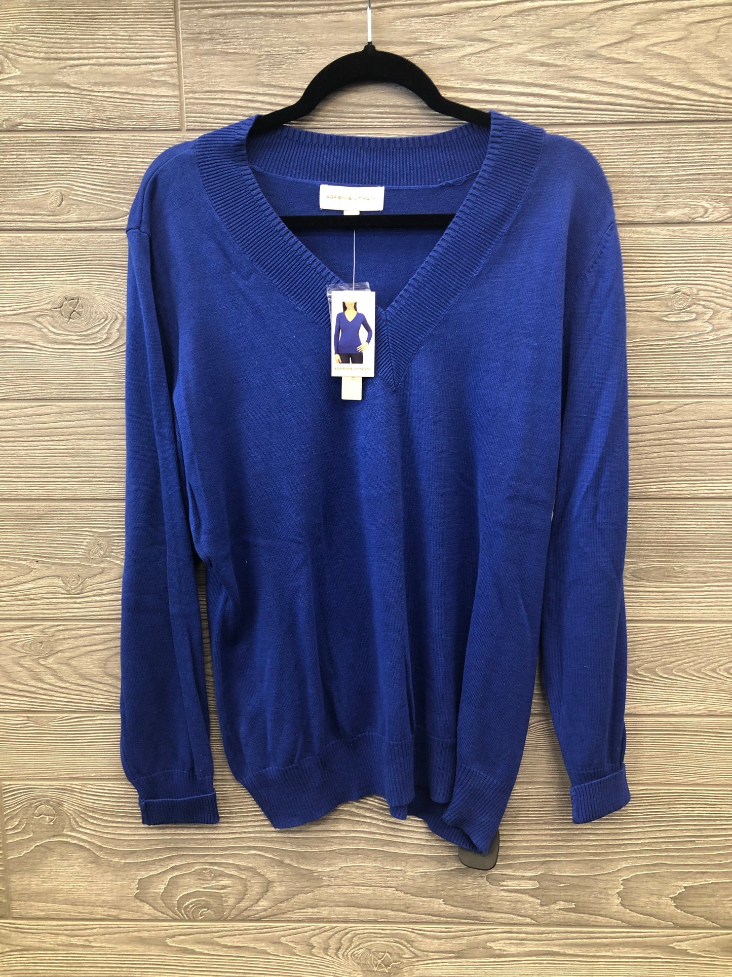 Sweater By Adrienne Vittadini In Blue, Size: Xxl