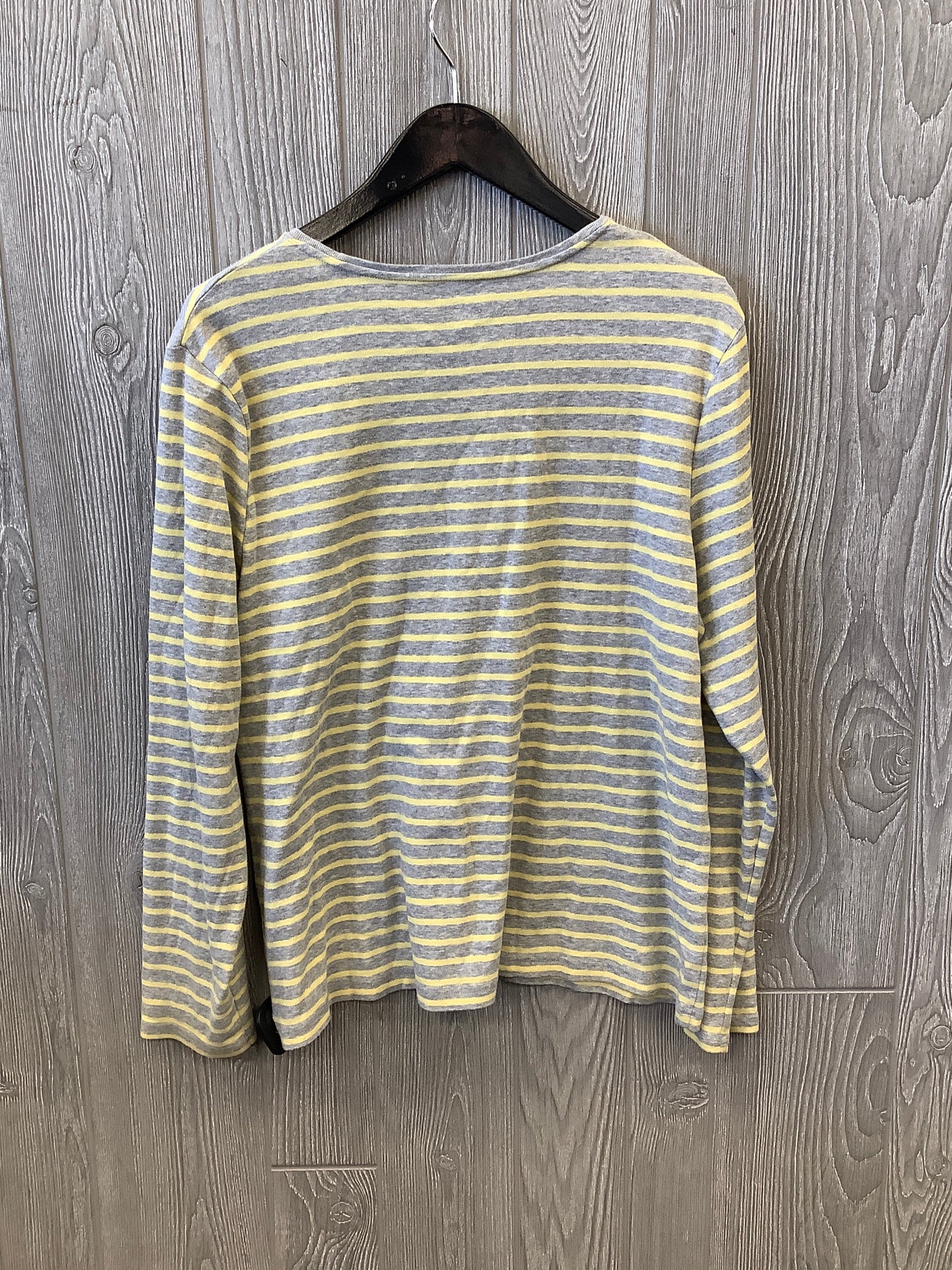 Top Long Sleeve By Croft And Barrow In Striped Pattern, Size: Xl