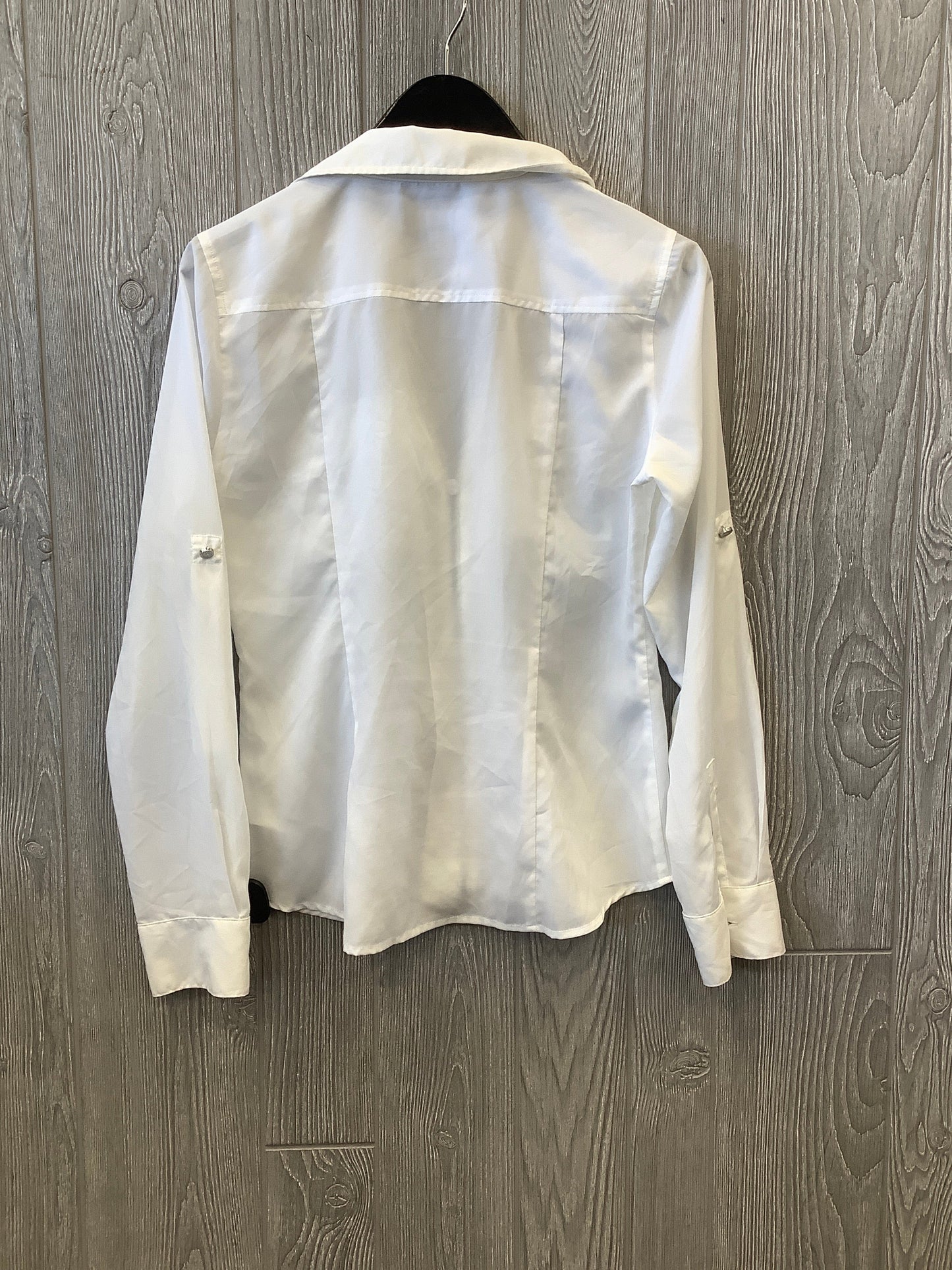 Top Long Sleeve Designer By Michael By Michael Kors In White, Size: S