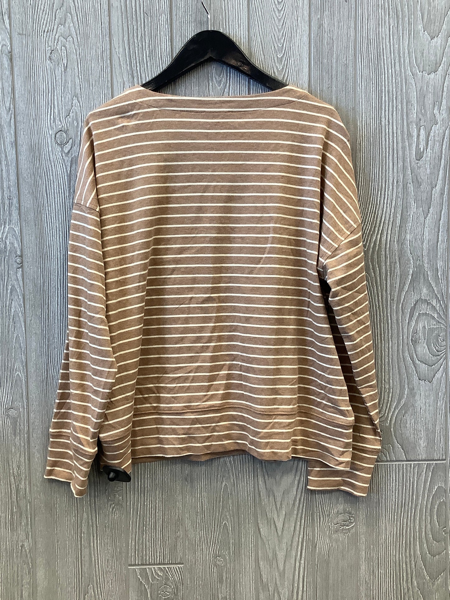 Top Long Sleeve By Clothes Mentor In Brown, Size: L