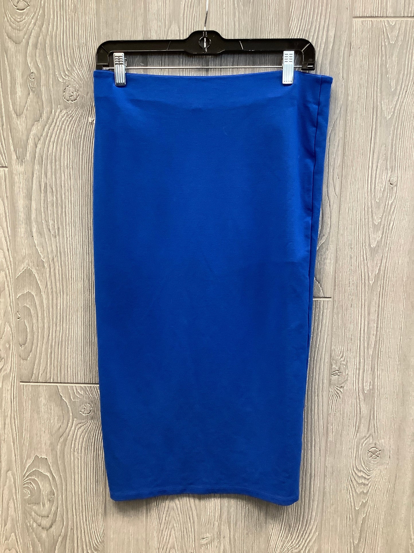 Skirt Maxi By Topshop In Blue, Size: 8