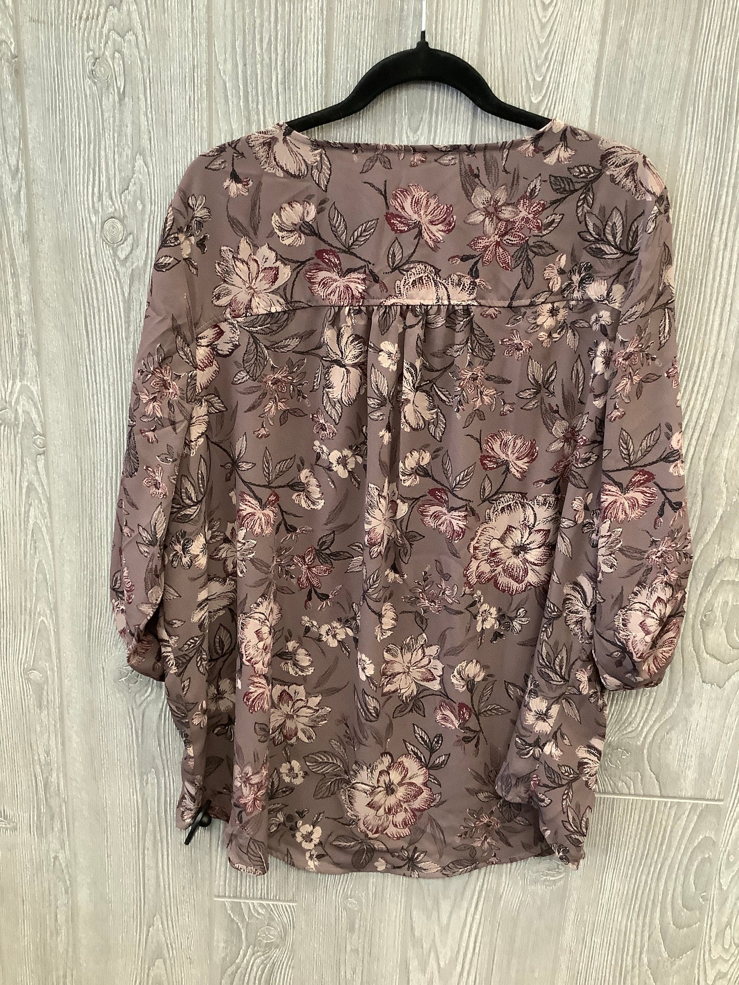 Top Long Sleeve By Maurices In Purple, Size: 1x