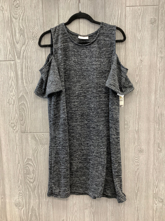 Dress Casual Midi By Bobbie Brooks In Grey, Size: 1x