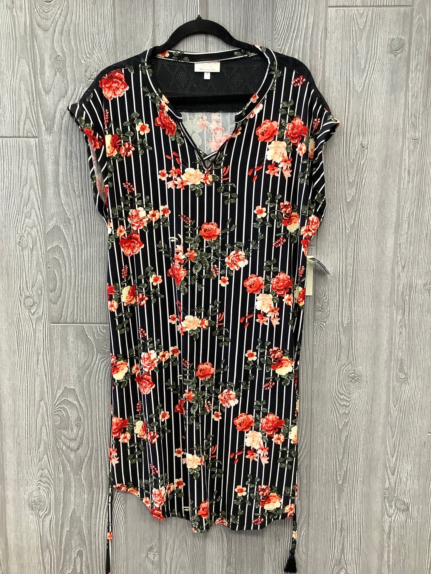 Dress Casual Midi By Bobbie Brooks In Floral Print, Size: 1x