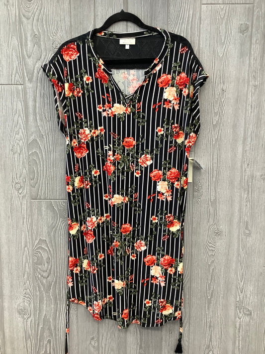 Dress Casual Midi By Bobbie Brooks In Floral Print, Size: 1x