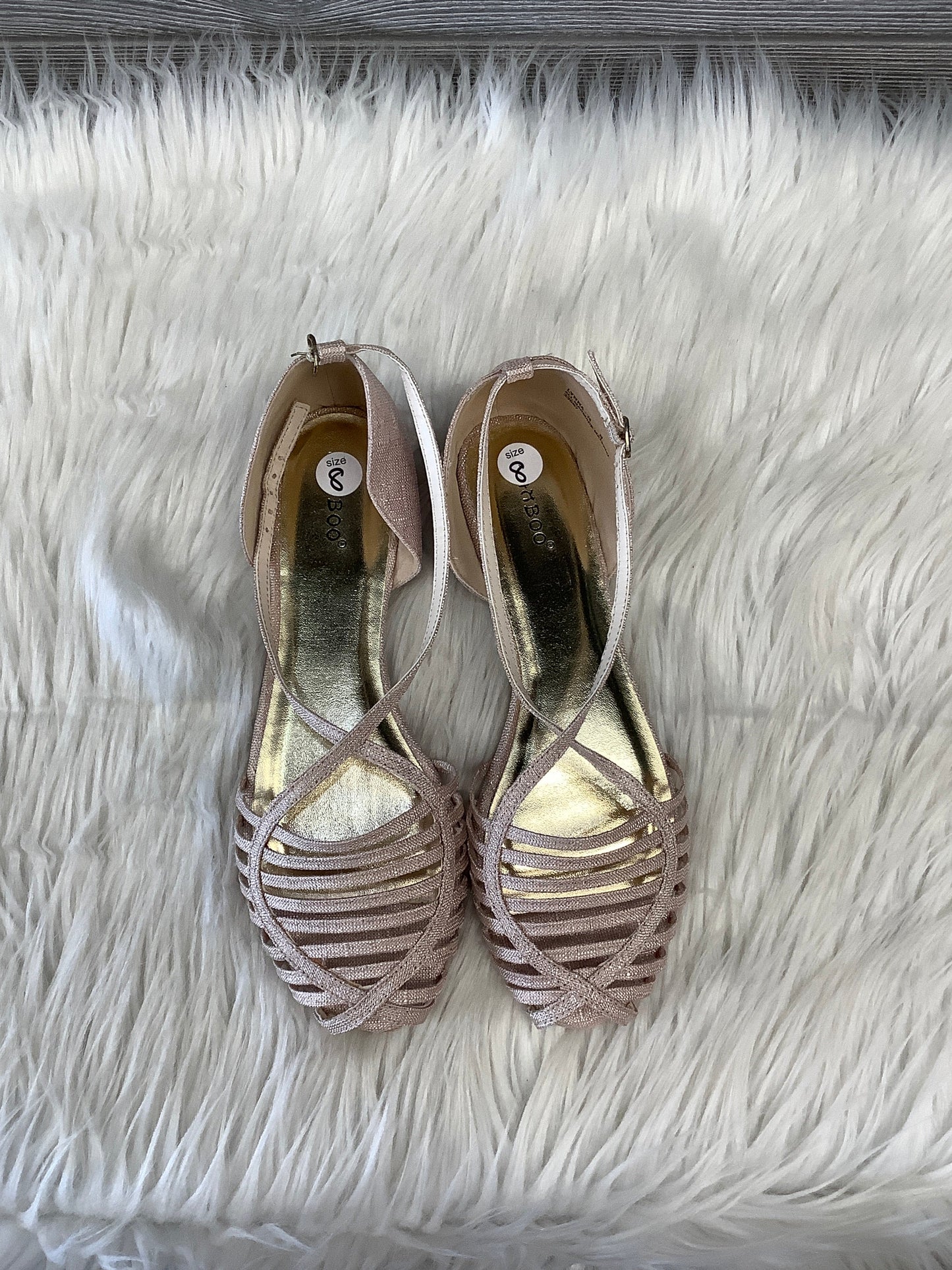 Shoes Flats By Bamboo In Rose Gold, Size: 8