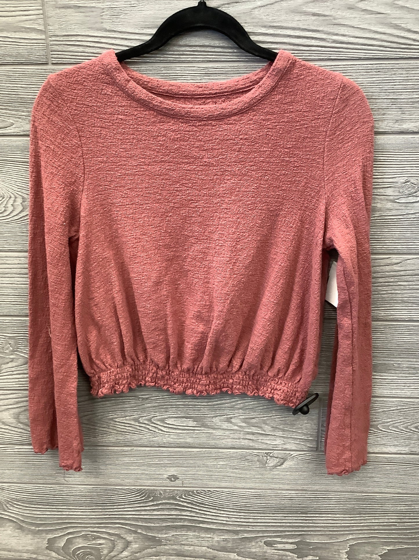 Top Long Sleeve By Madewell In Pink, Size: S