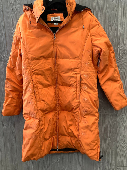 Coat Puffer & Quilted By Clothes Mentor In Orange, Size: L