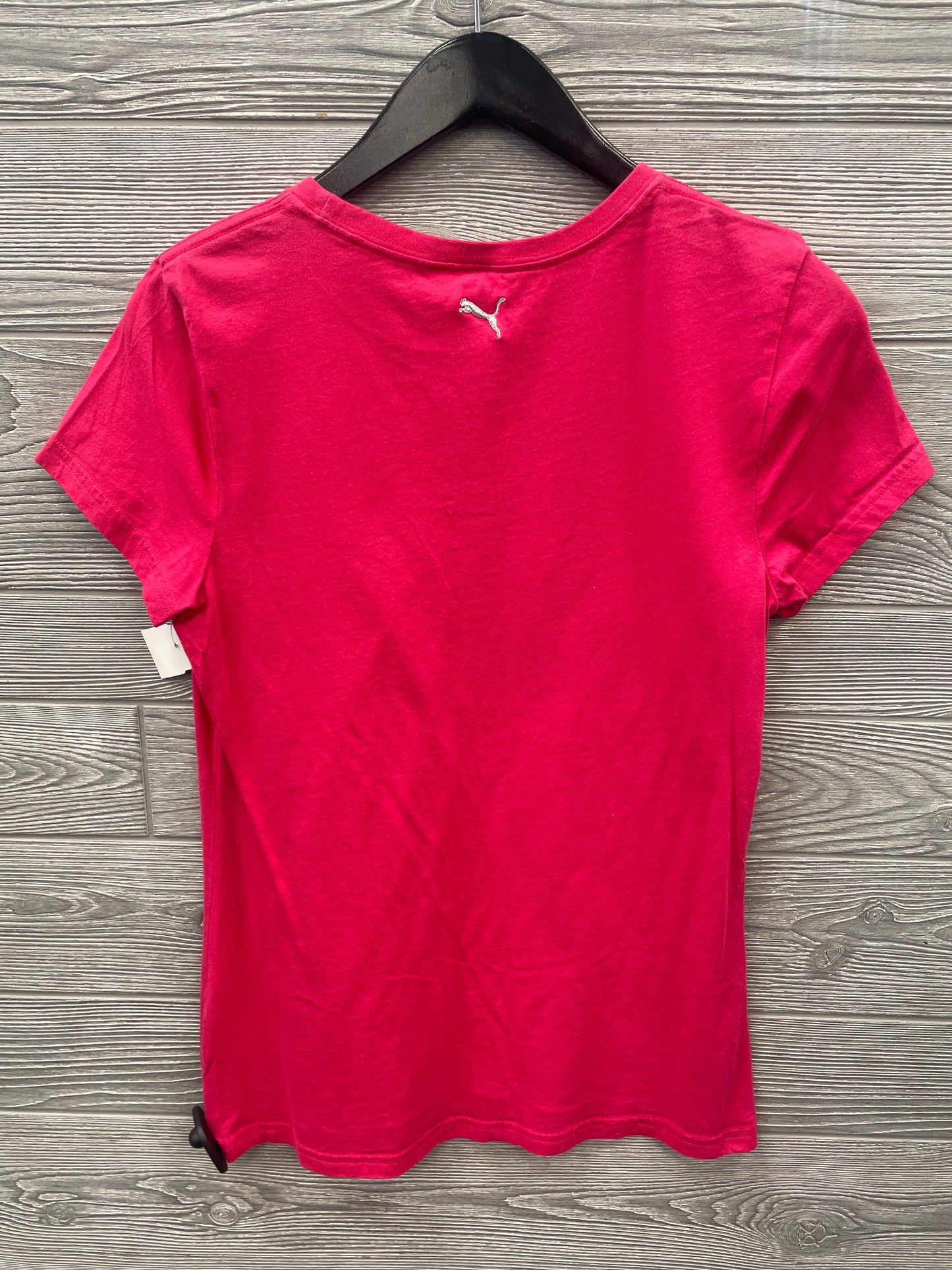 Top Short Sleeve By Puma In Pink, Size: L