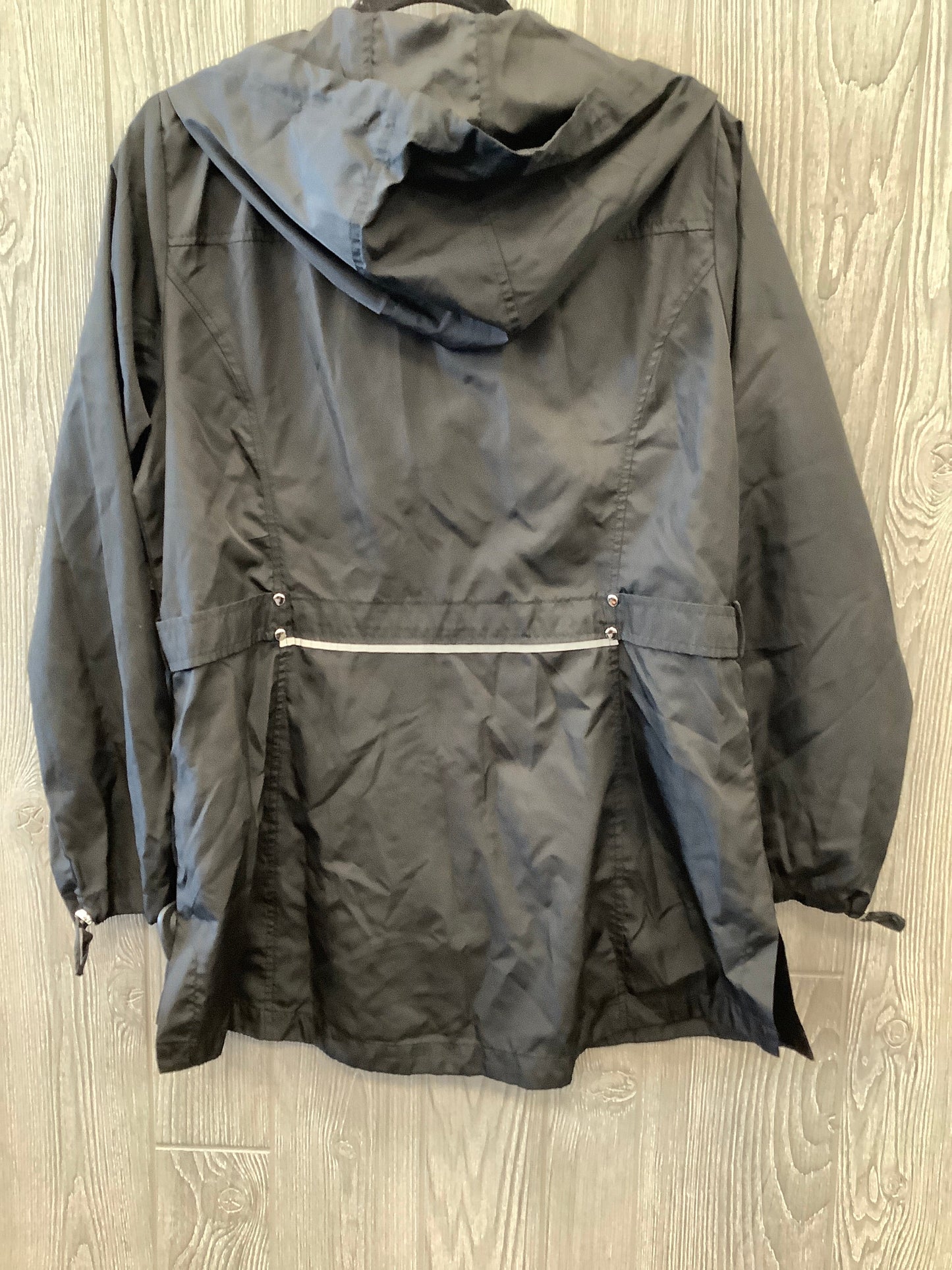 Jacket Windbreaker By Jones New York In Black, Size: L