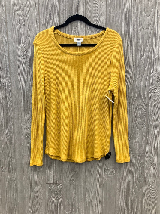 Top Long Sleeve By Old Navy In Yellow, Size: L