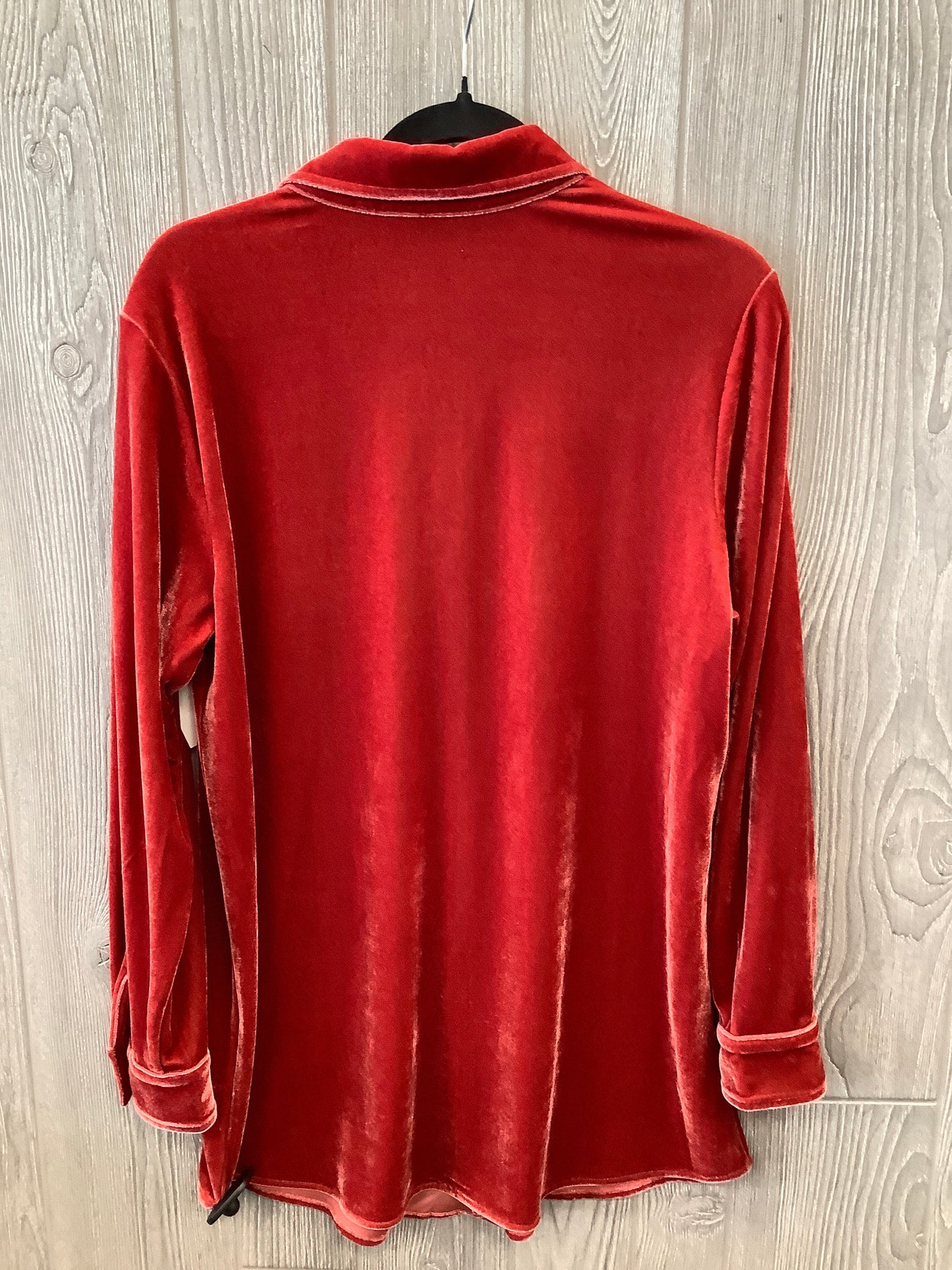 Top Long Sleeve By Soft Surroundings In Red, Size: S